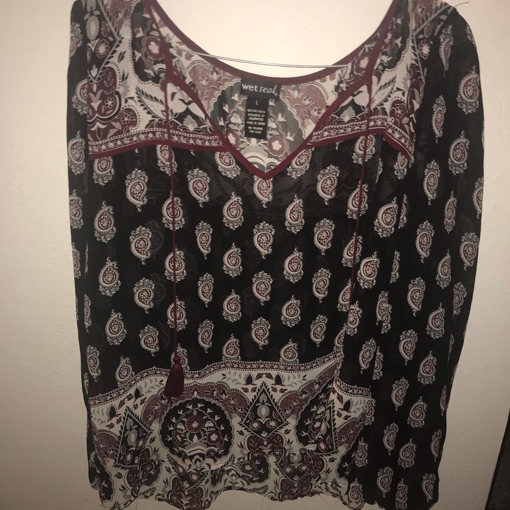 Sheer Pattern Blouse